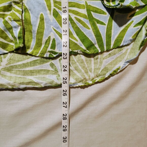 Sigrid Olsen Women's Large Long Sleeve Button-down Blouse - Picture 3 of 9